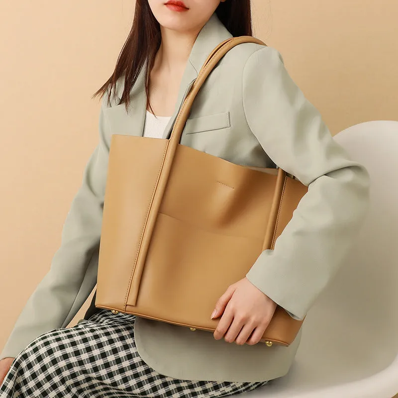 Large Luxury Leather Shoulder Bag Women Tote Bag