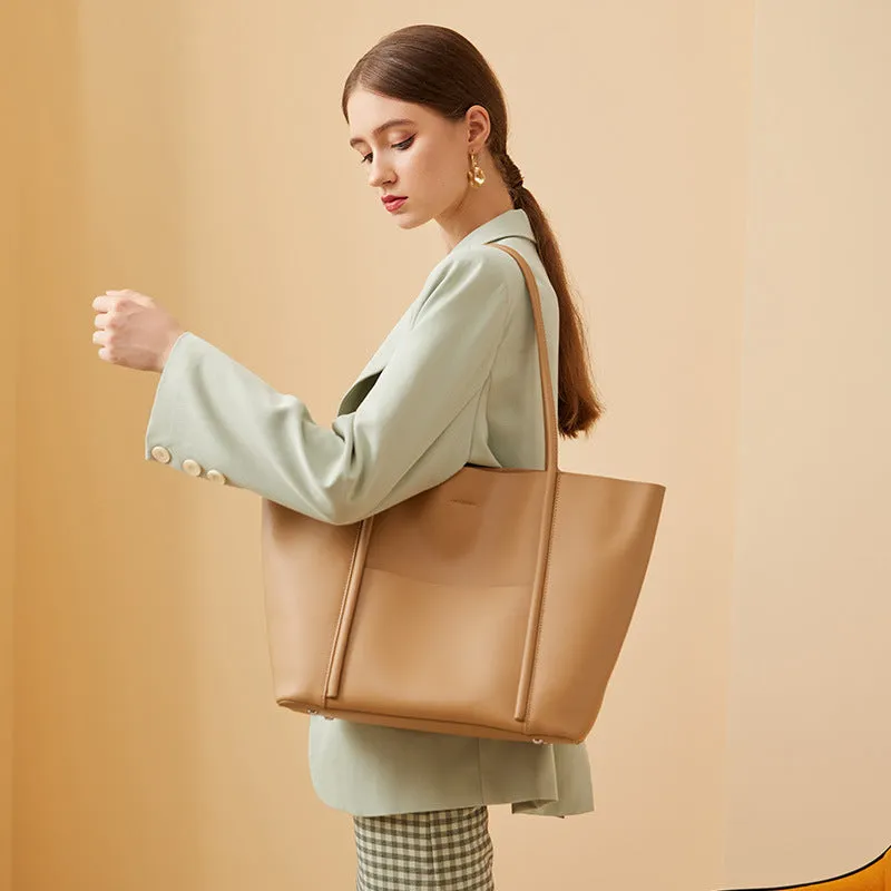 Large Luxury Leather Shoulder Bag Women Tote Bag