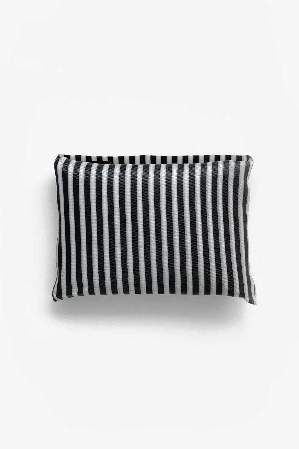 Large Reusable Shopping Bag - Black/White Stripe