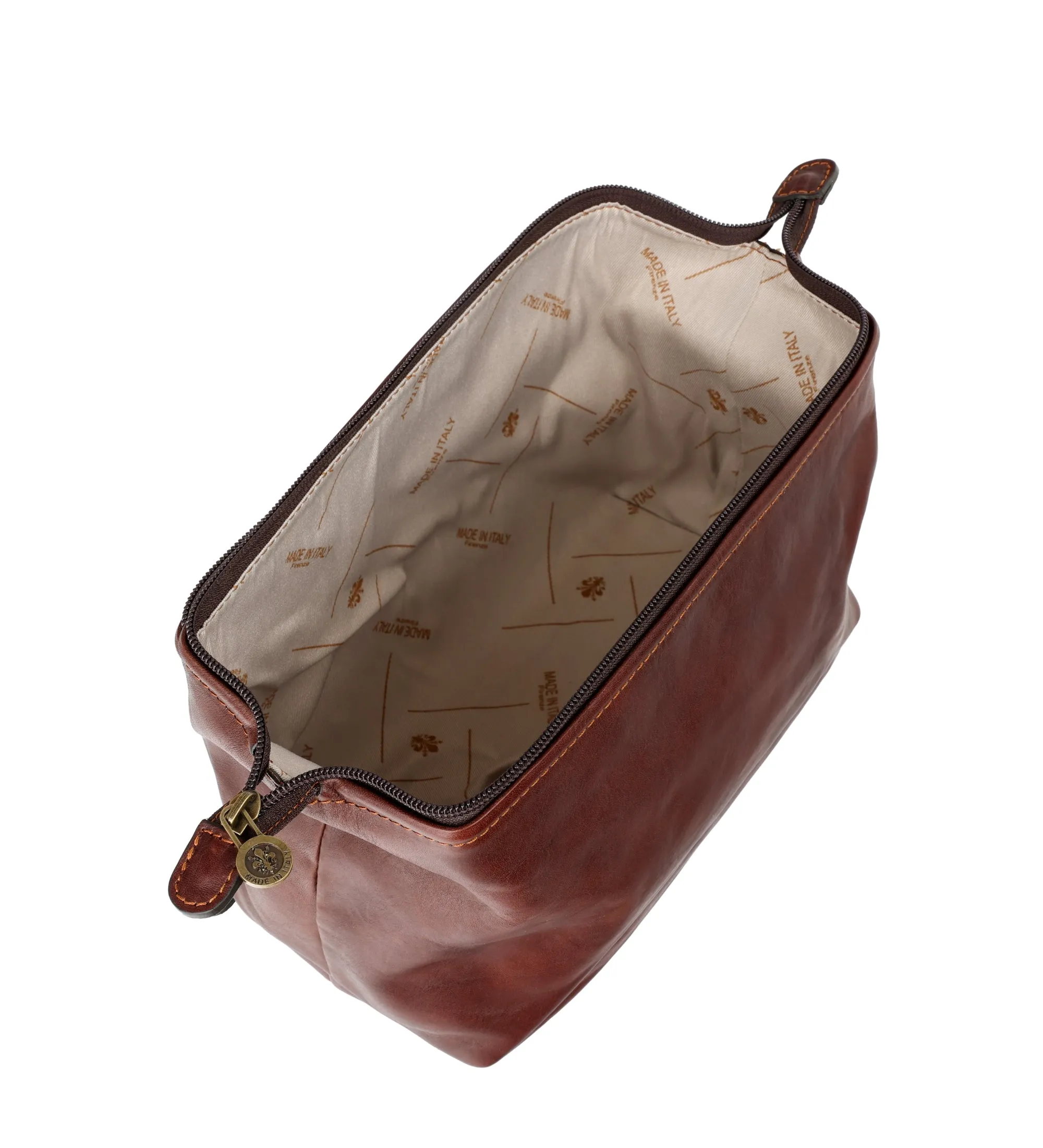 Leather Toiletry Bag - Four Past Midnight