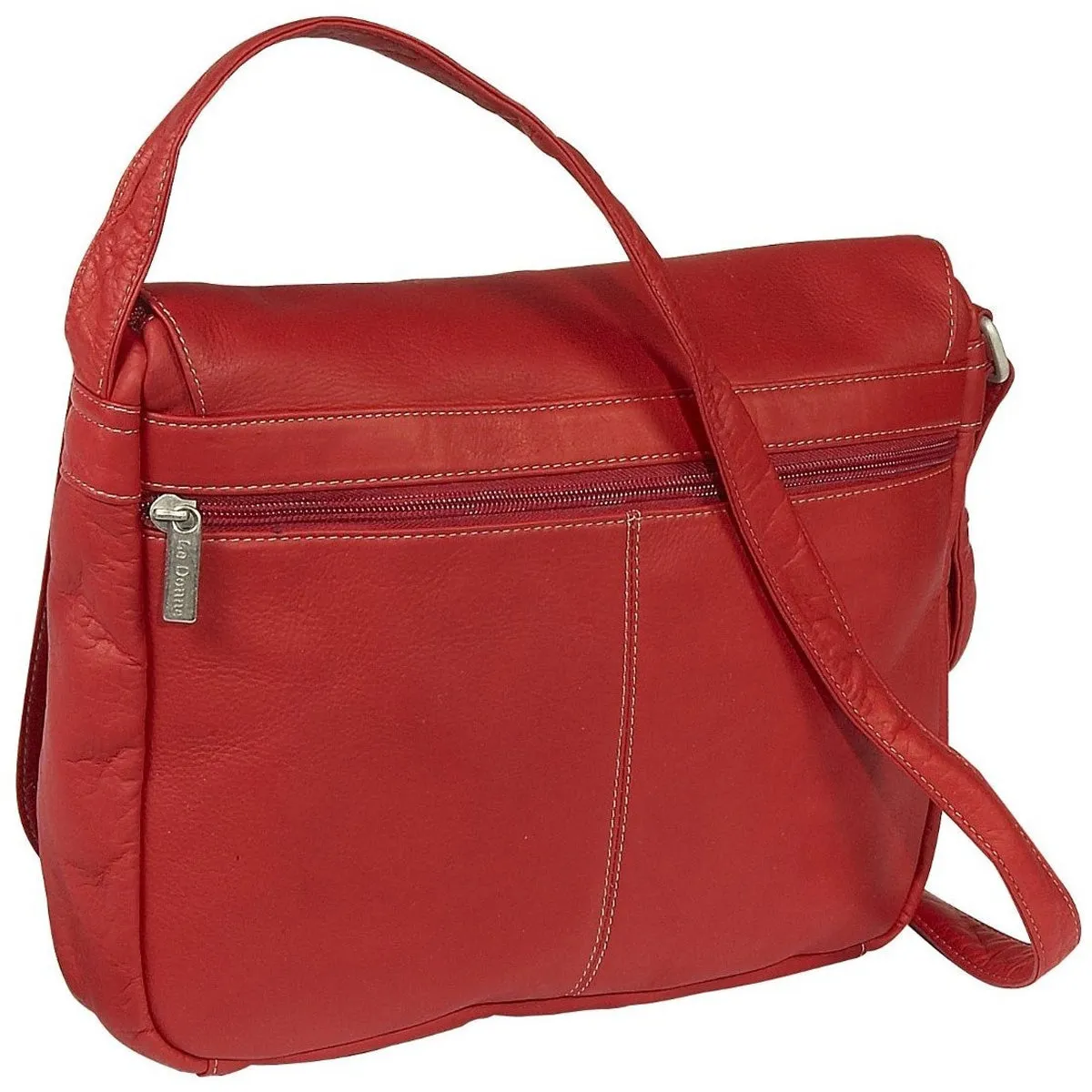 Ledonne Leather Full Flap Over Shoulder Bag