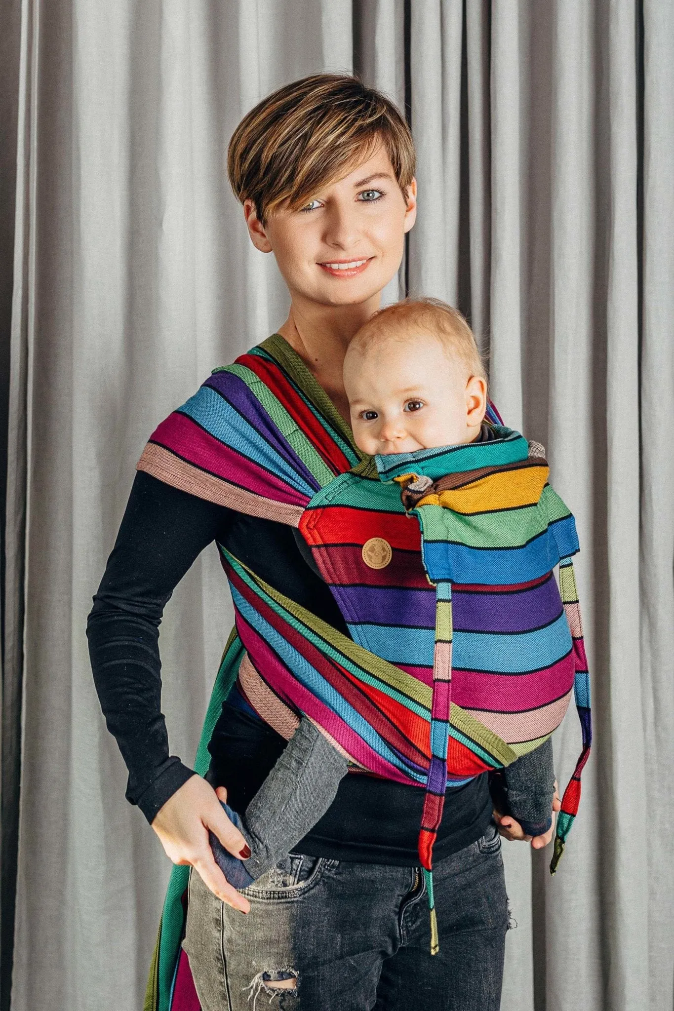 LennyLamb Wrap-Tai Carrier Carousel of Colours Toddler