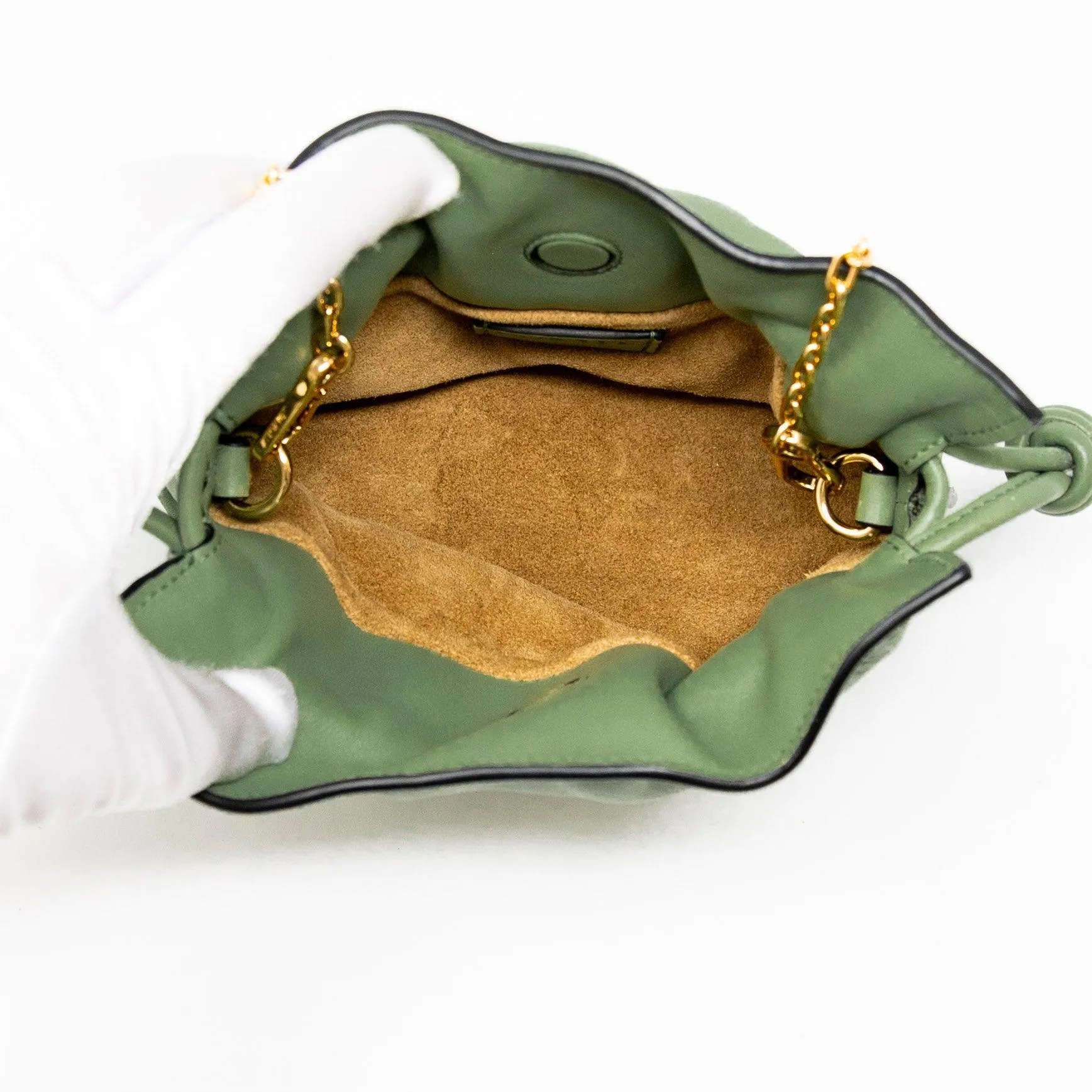 Loewe Green Nano Flamenco Bag