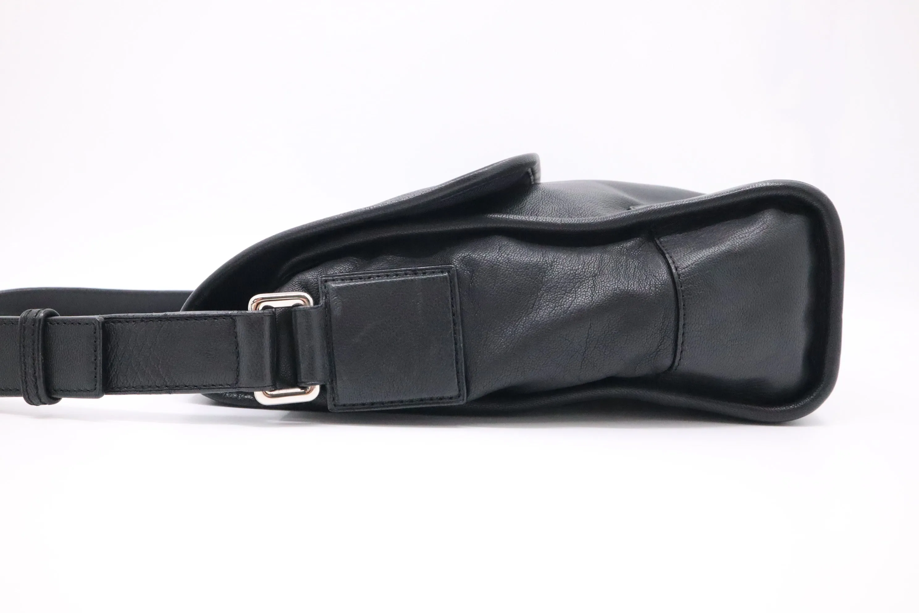 Loewe Messenger Bag in Black Leather