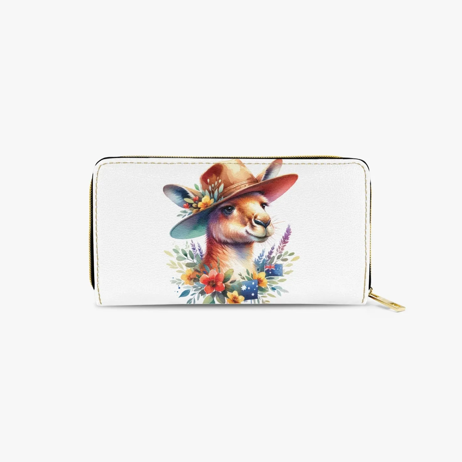 Long Type Zipper Purse, Kangaroo, awd-1316