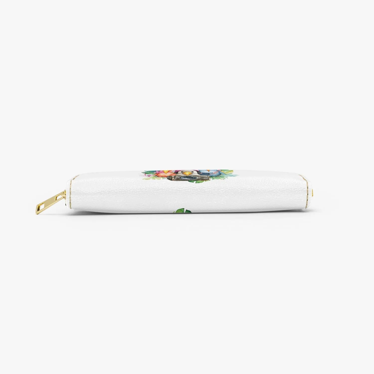 Long Type Zipper Purse - Tropical, Parrots