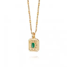 May Birthstone 18ct Gold Plated Necklace BS05_GP