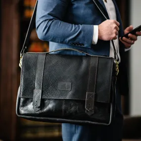 Men's Collection | Tyler Brief Messenger Bag | Black