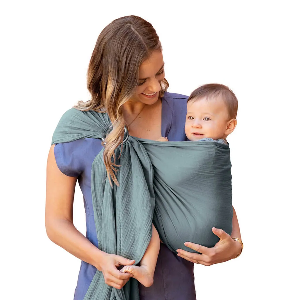 Moby Ring Sling Baby Carrier Fern