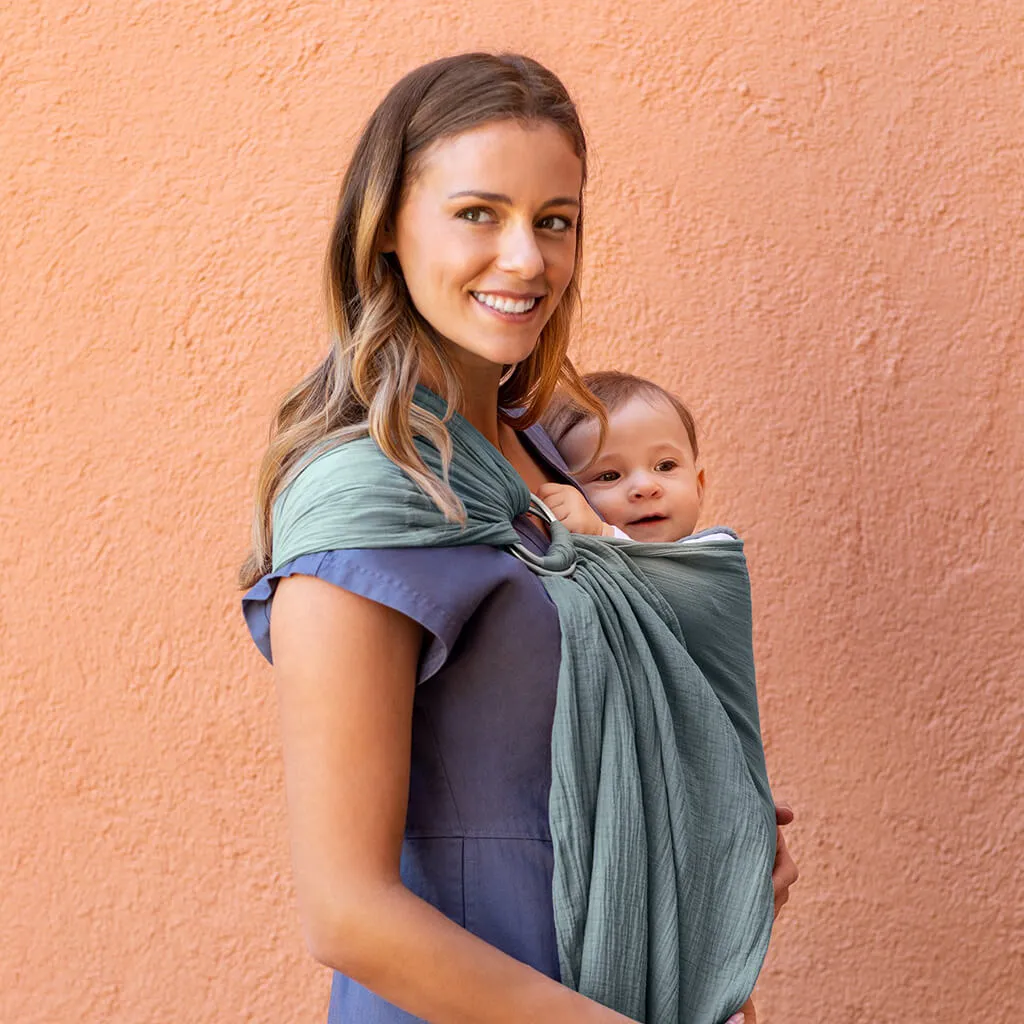 Moby Ring Sling Baby Carrier Fern