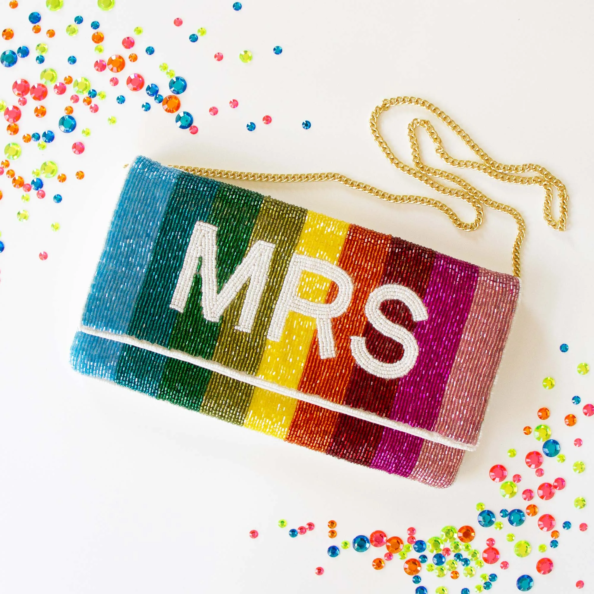 Mrs. Rainbow Clutch Bag