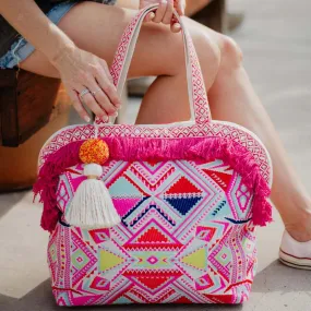 Multicolored Aztec Fringe Wholesale Women Tote Bag