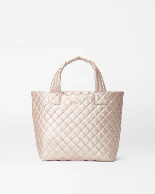 MZ Wallace - Small Metro Tote Deluxe (Pale Rose Gold Metallic)