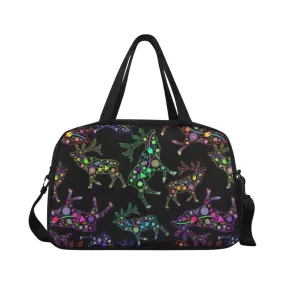 Neon Floral Elks Weekend Travel Bag