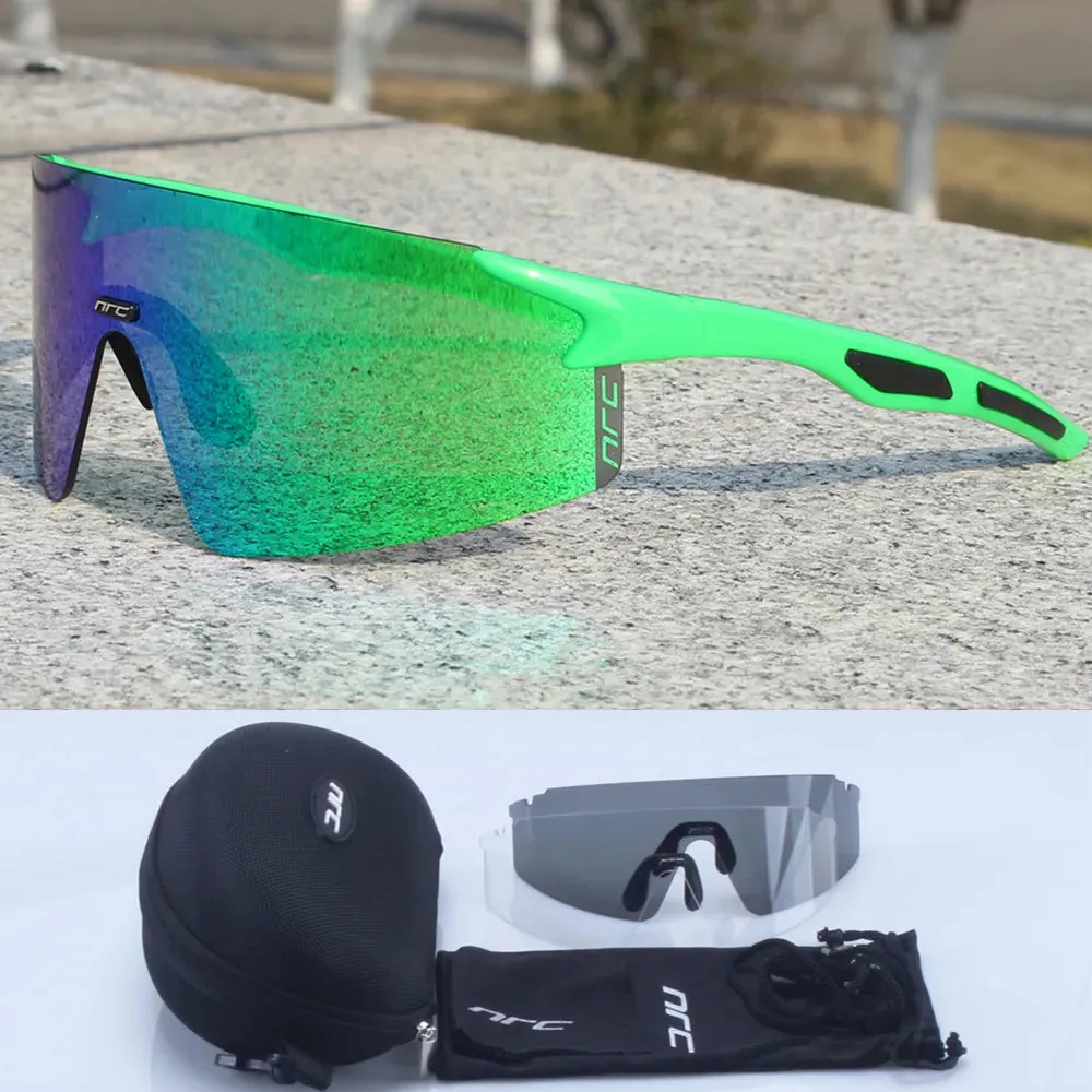 NRC Brand Cycling Sunglasses UV400 TR90 Sports Bicycle Glasses MTB Mountain Bike Fishing Hiking Riding Eyewear for Men Women