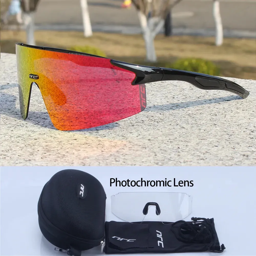 NRC Brand Cycling Sunglasses UV400 TR90 Sports Bicycle Glasses MTB Mountain Bike Fishing Hiking Riding Eyewear for Men Women