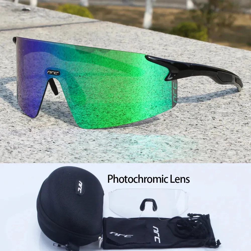 NRC Brand Cycling Sunglasses UV400 TR90 Sports Bicycle Glasses MTB Mountain Bike Fishing Hiking Riding Eyewear for Men Women