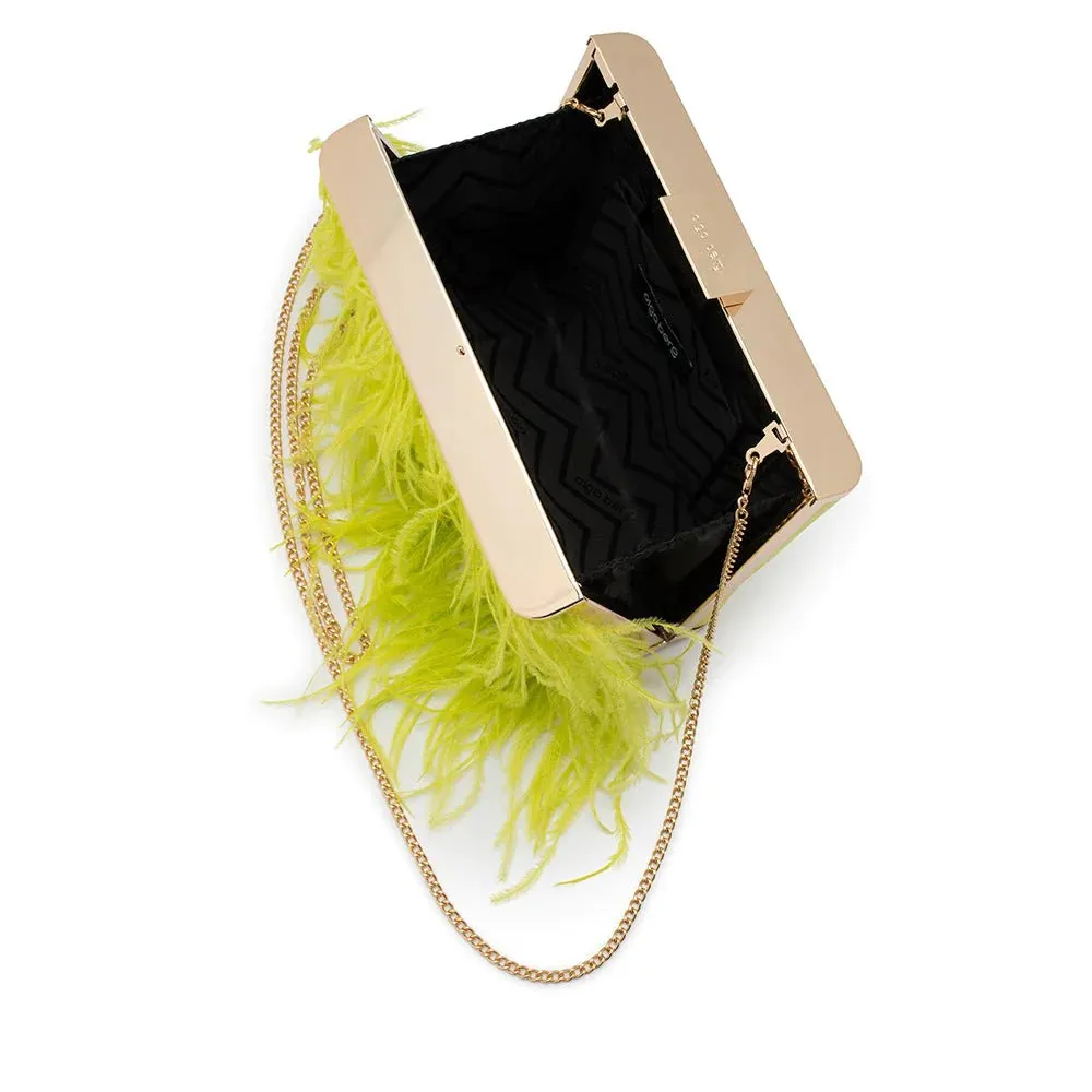 OB4773 ESTELLE feather clutch