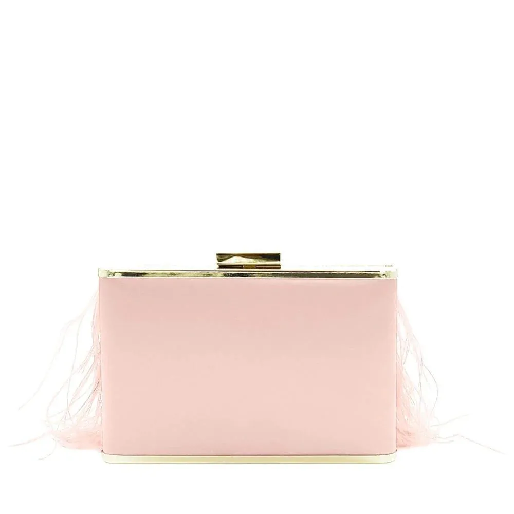 OB4773 ESTELLE feather clutch