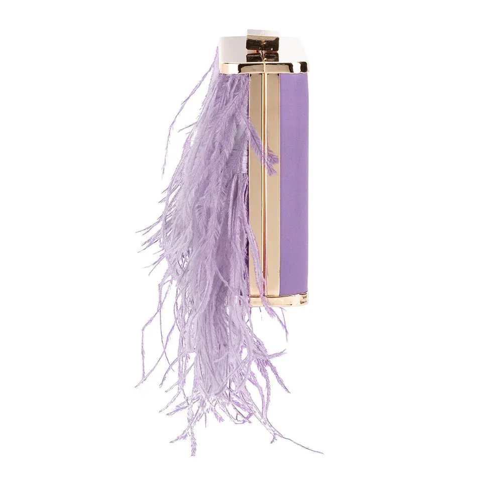 OB4773 ESTELLE feather clutch