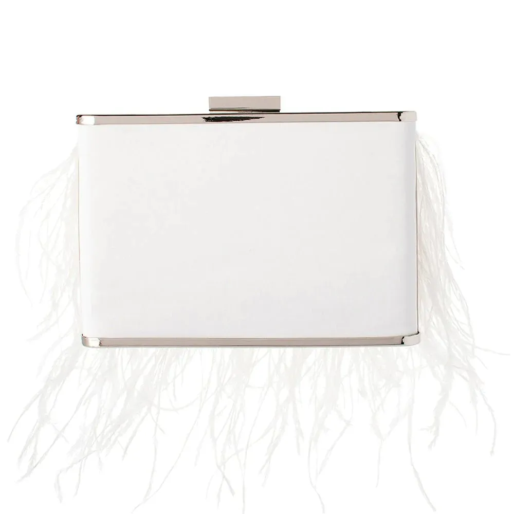 OB4773 ESTELLE feather clutch