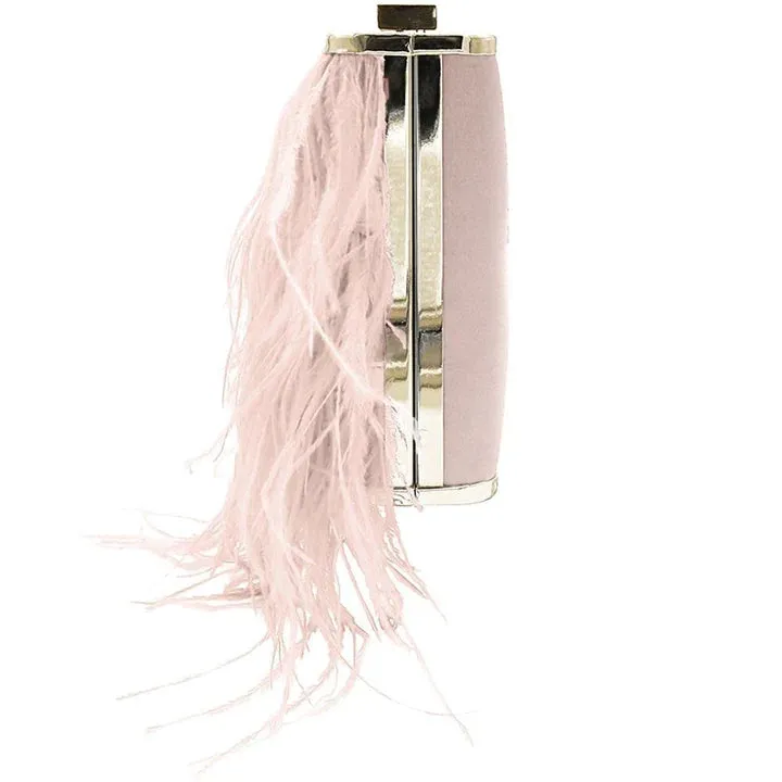 OB4773 ESTELLE feather clutch