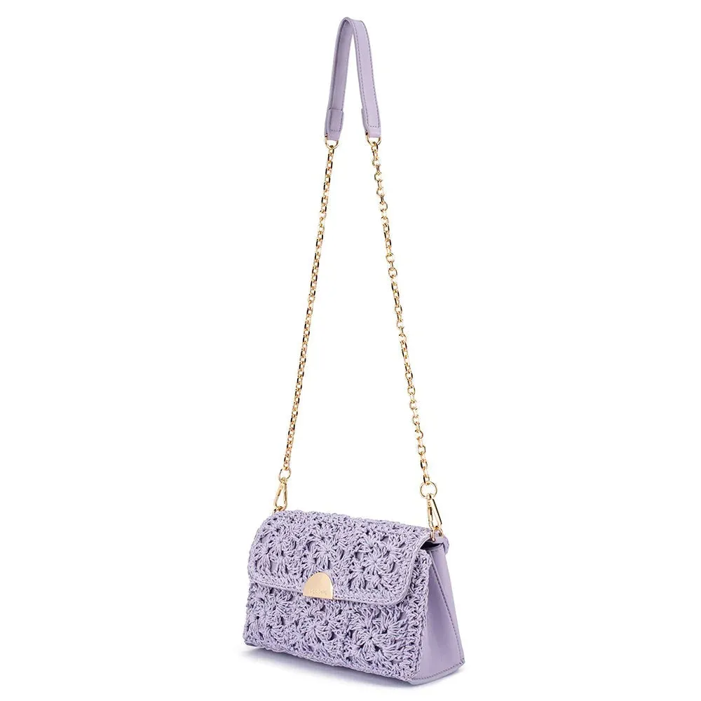 OB6476 MILLIE CROCHETTED SHOULDER BAG