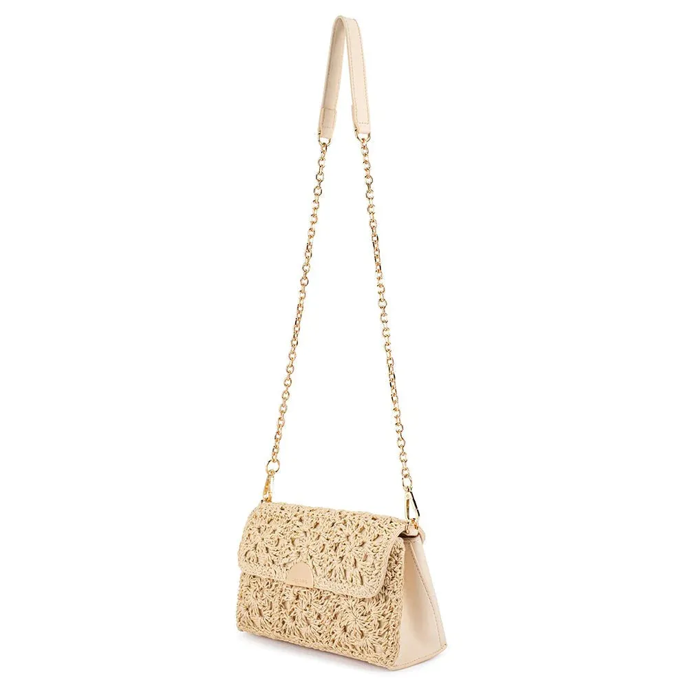 OB6476 MILLIE CROCHETTED SHOULDER BAG