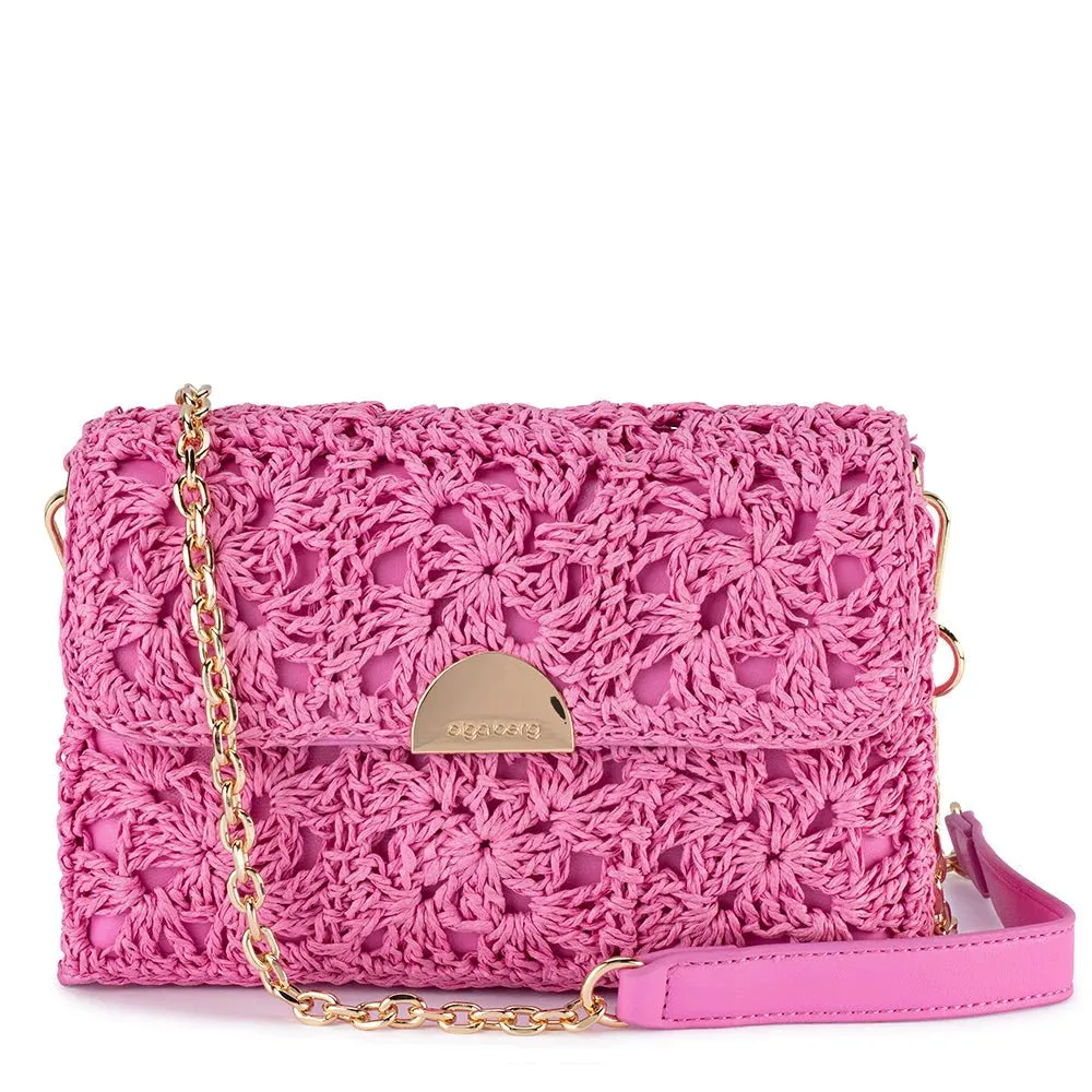 OB6476 MILLIE CROCHETTED SHOULDER BAG