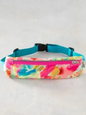 On The Run Waist Belt Rainbw Floral