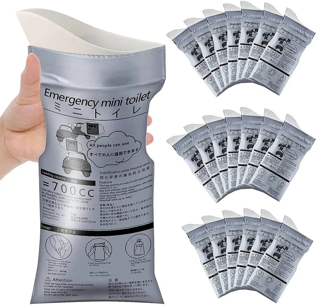 Outdoor Emergency Urine Bags - Disposable Emergency Urinal Bag