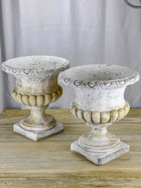 Pair of vintage Medici style planters - concrete (3 pairs available)