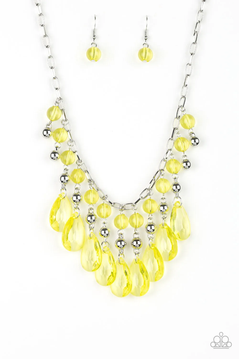 Paparazzi Beauty School Drop Out Necklace Yellow