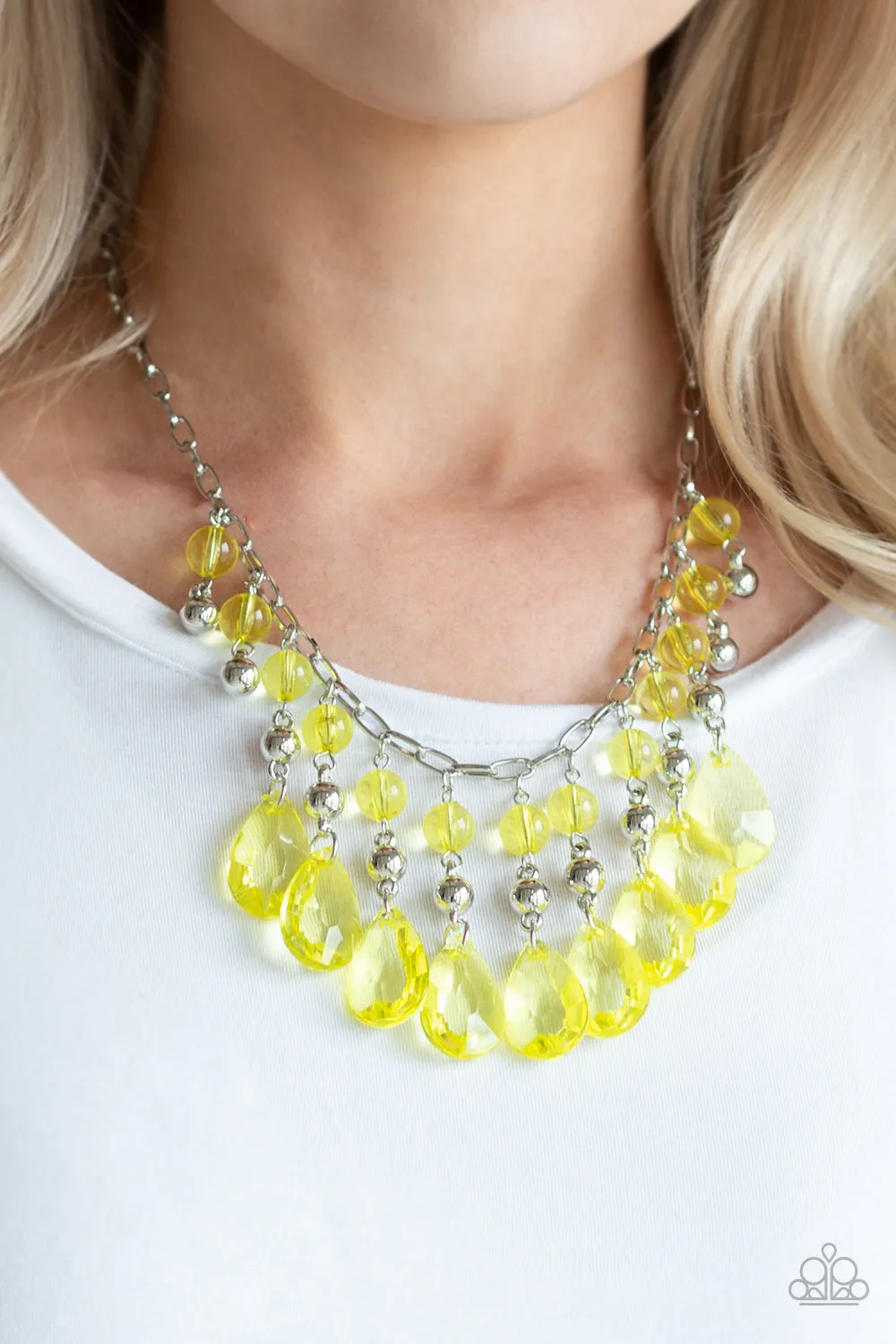 Paparazzi Beauty School Drop Out Necklace Yellow