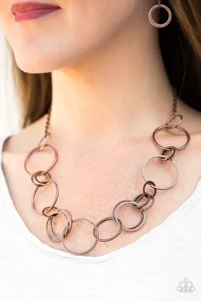 Paparazzi Follow The RINGLEADER Necklace Copper