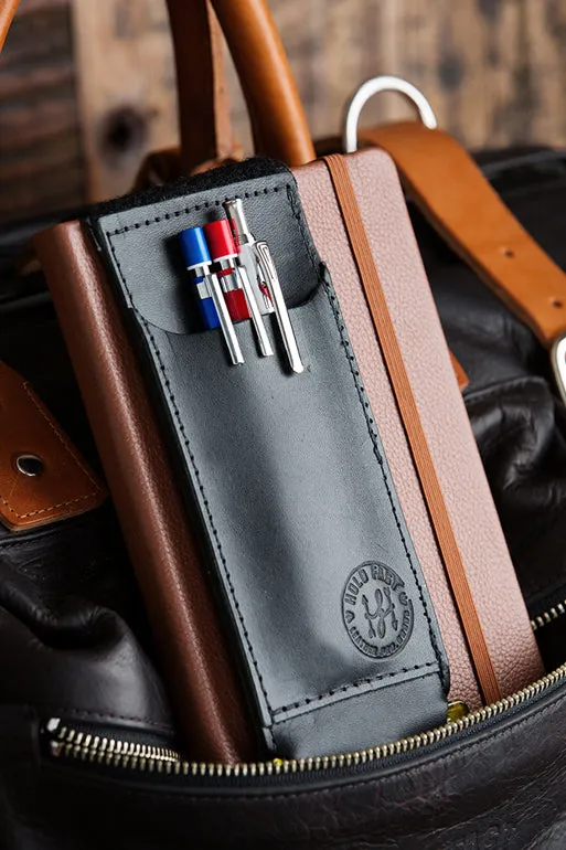 Pen Caddy | Leather Pen Wallet for your Notebook