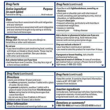 Pepcid AC Acid Reducer Maximum Strength Tablets