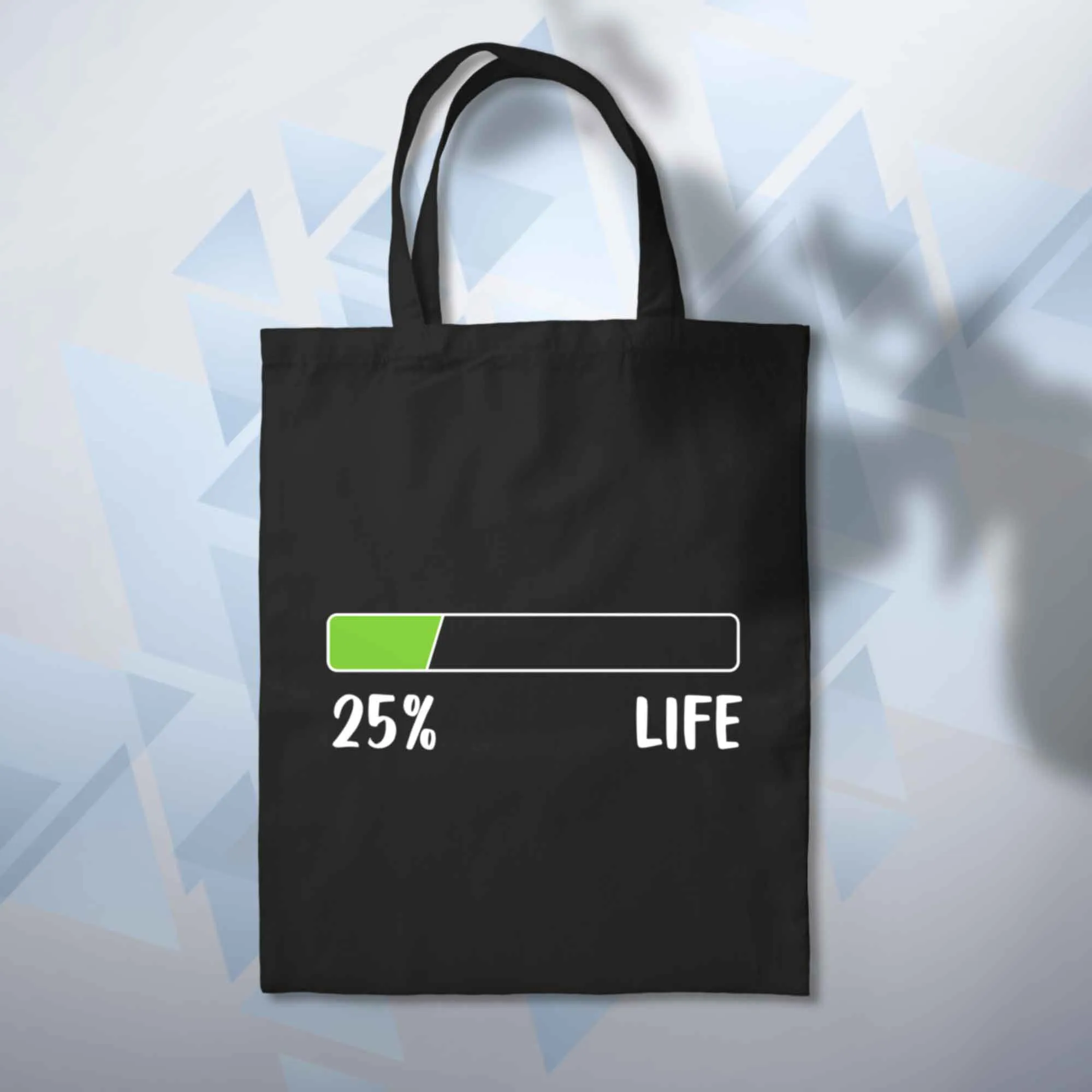 Personalised Life Percentage Bar Funny Tote 10L Bag