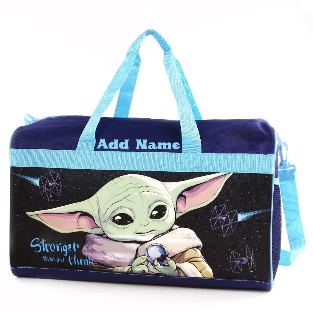 Personalized Kid's Travel Duffel Bag - Baby Yoda