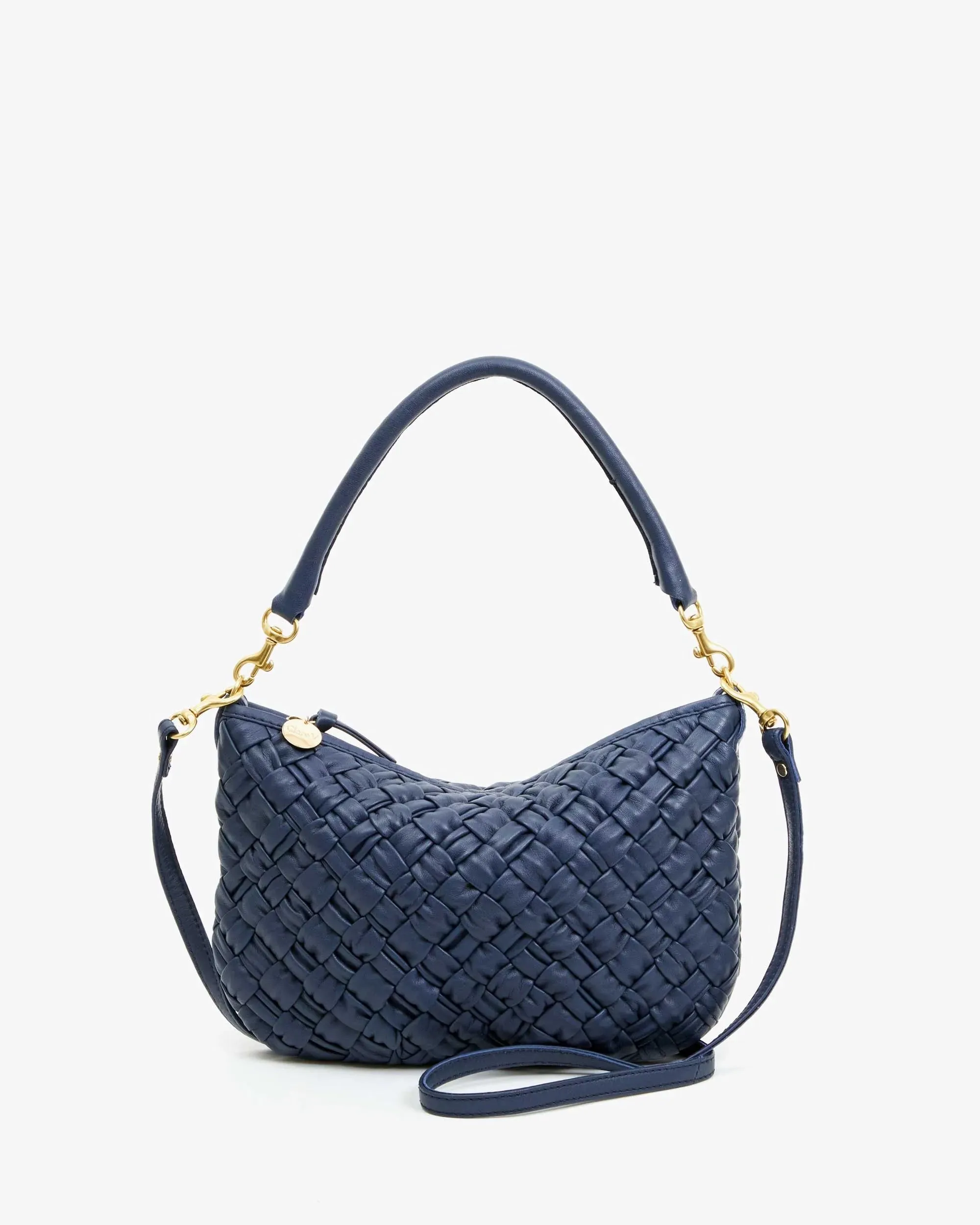 Petit Moyen Messenger Bag - Navy Puffy Woven