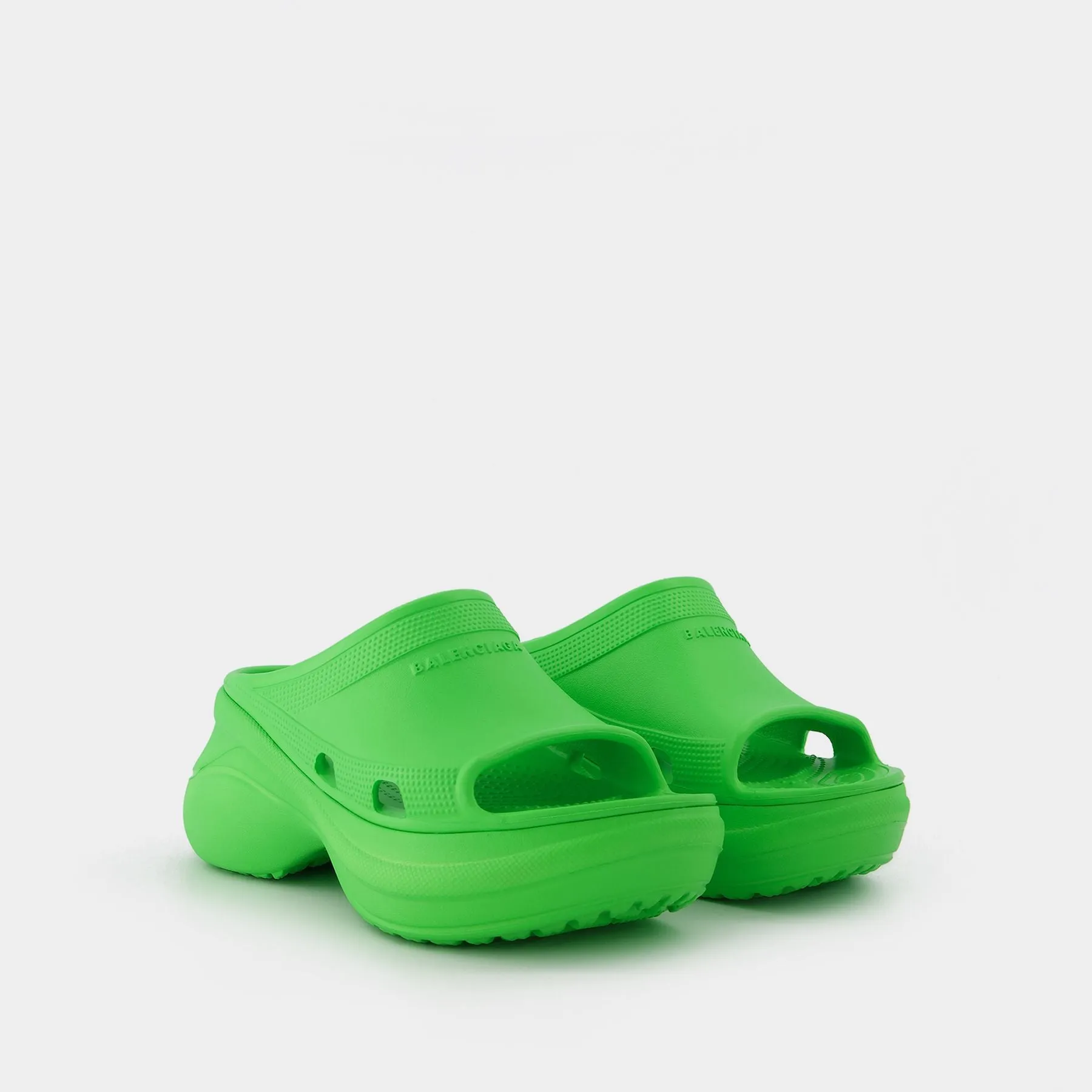 Pool Crocs Slide Rub   in Green