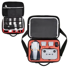 Portable Single Shoulder Storage Travel Carrying Cover Case Box with Baffle Separator for DJI Air 2S(Black   Red Liner)