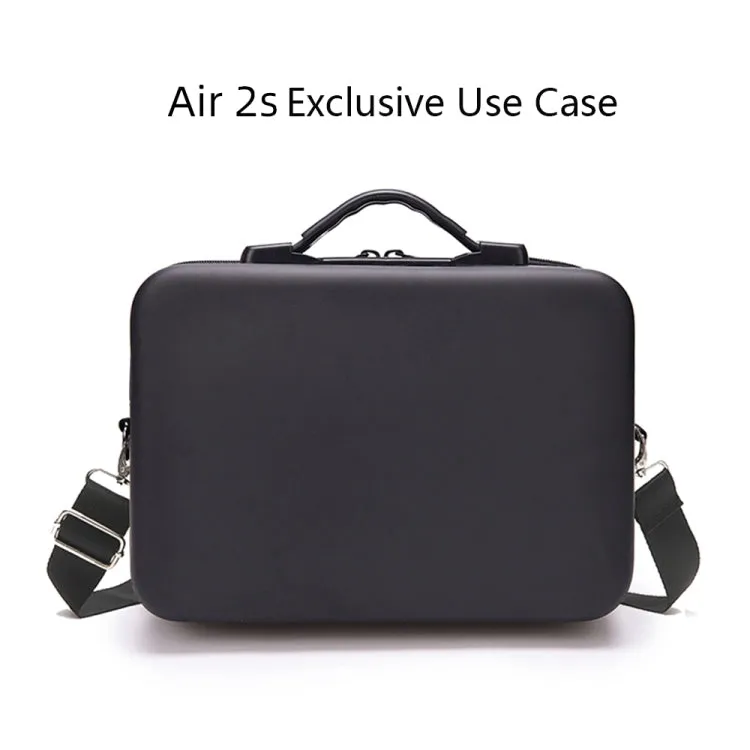 Portable Single Shoulder Storage Travel Carrying Cover Case Box with Baffle Separator for DJI Air 2S(Black   Red Liner)