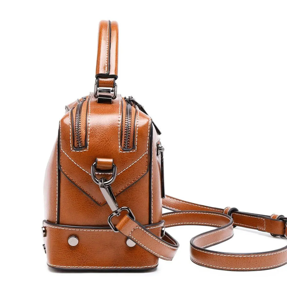 Portable Zipper Shoulder Messenger Bag