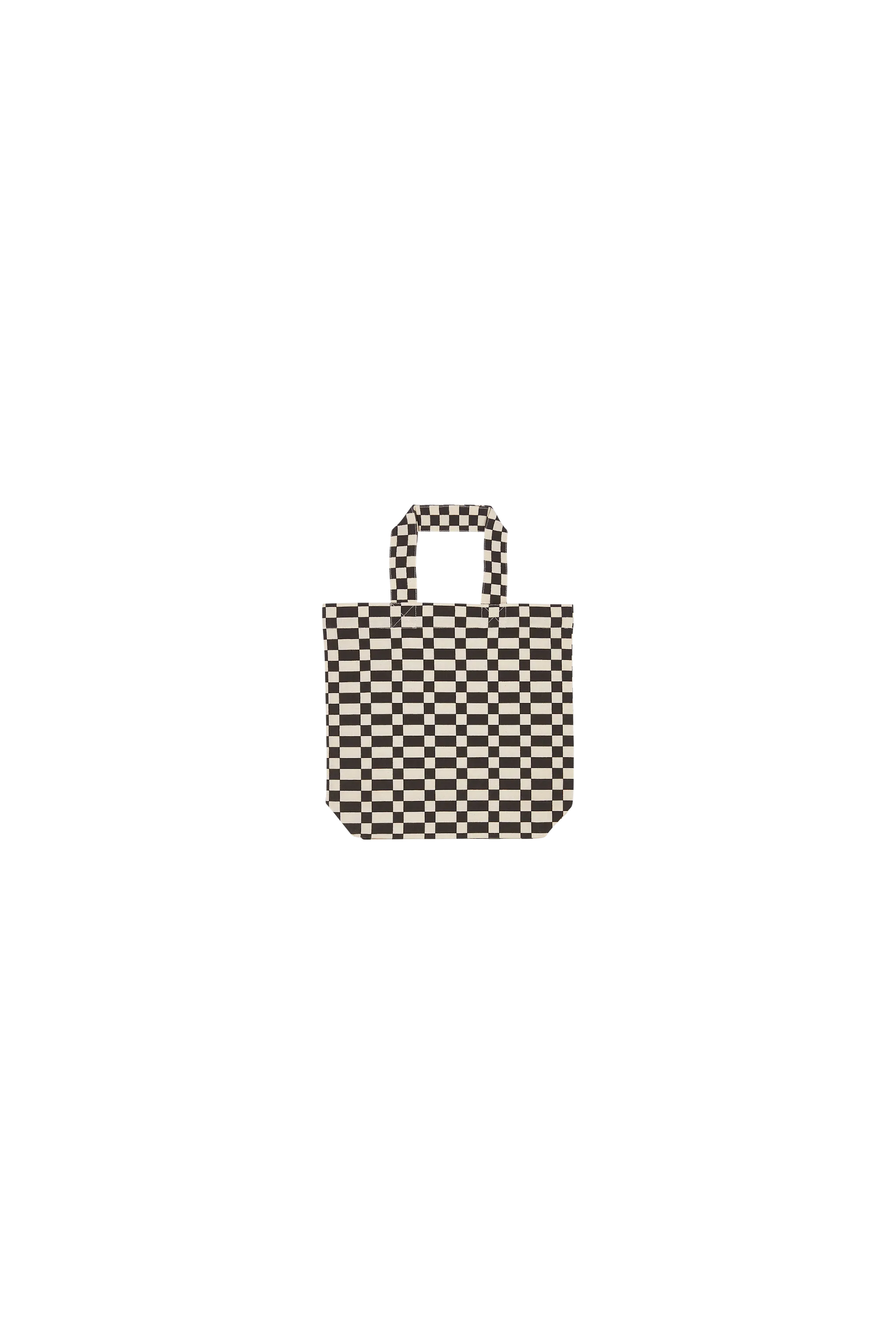 PORTER Ash Black/Off White Checkers - Small Tote bag