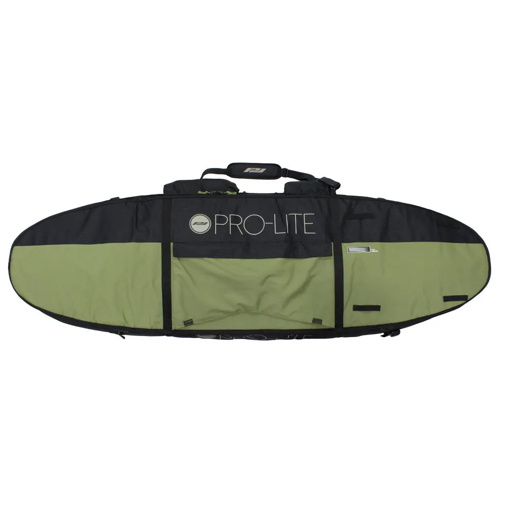 Pro-Lite Board Bag - Finless Coffin 6'6 to 7'6 (3-4 Boards) army green/black