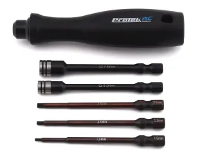 ProTek RC "TruTorque" 5-Piece 1/4" Drive Hex & Nut Driver Set (1.5, 2.0, 2.5mm Hex & 5.5, 7mm Nut Driver)