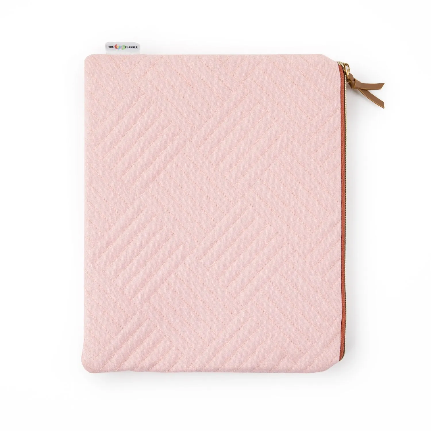 Quilted Blush Classic Zip Planner Sleeve