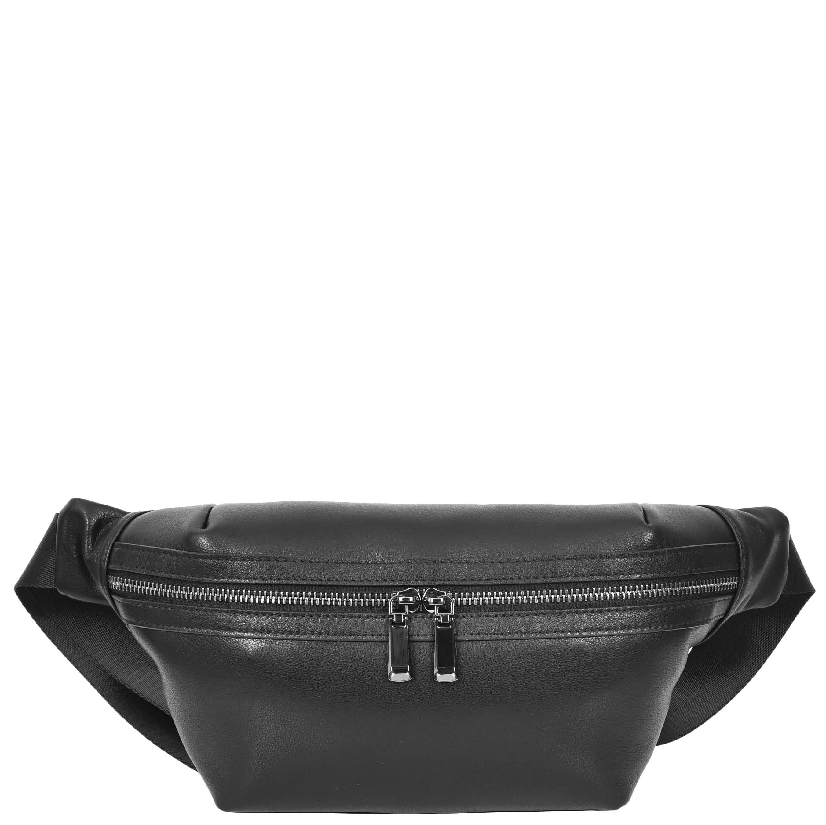 Real Leather Bum Bag Brighton Black