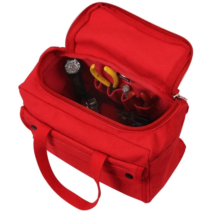 Red - Mechanics Tool Bag with U Shaped Zipper